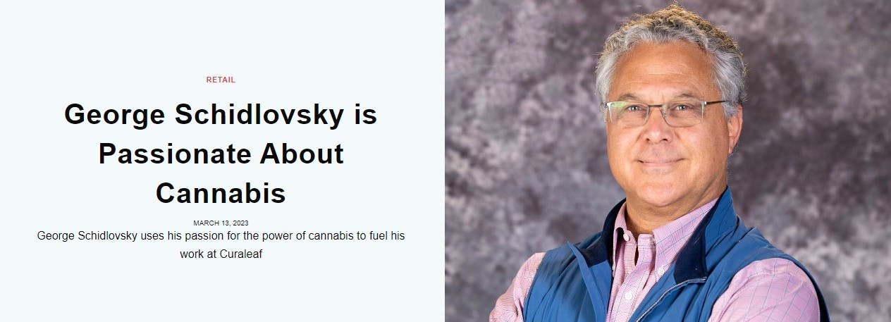 George Schidlovsky is Passionate About Cannabis