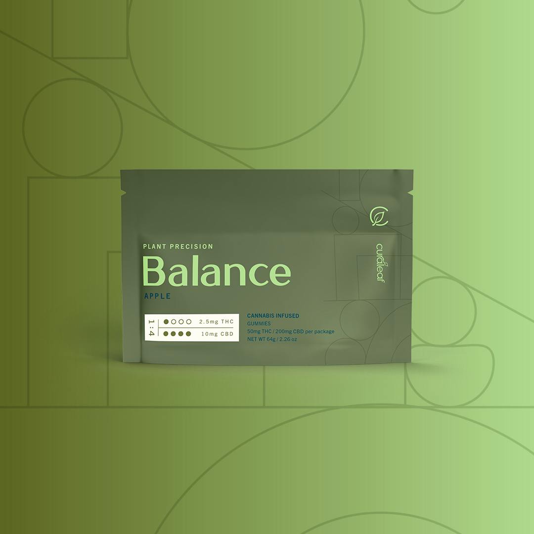 ## Balance Gummies

A precise 1:4 ratio of THC to CBD with calming terpenes to keep the mind and body in check
