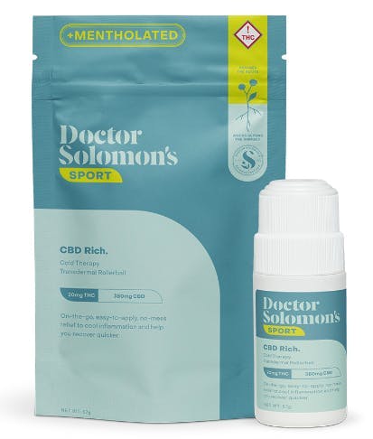 Dr. Solomon's Cold Therapy THC:CBD 1:20 Rollerball 400mg