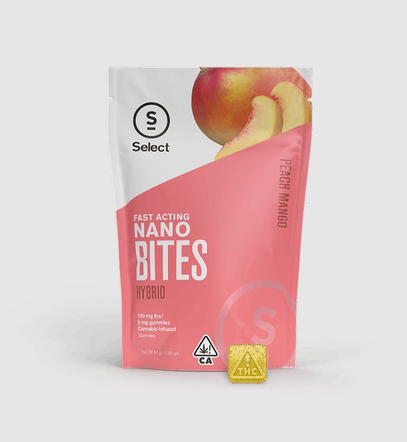 Peach Mango Nano Bites 150mg THC (5mg THC per Bite)