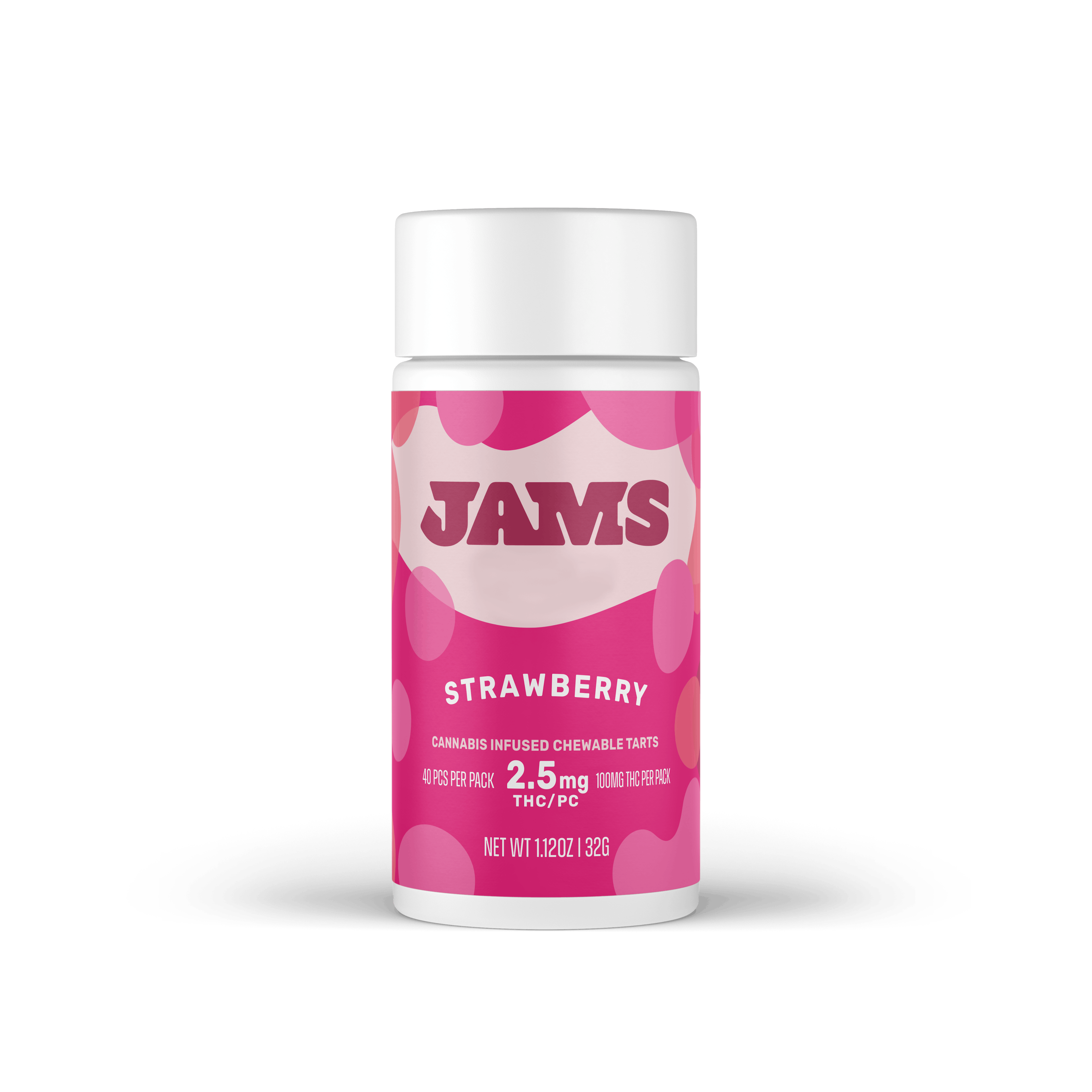 JAMS Strawberry Lozenges [2.5mg] 40pk | 100mg