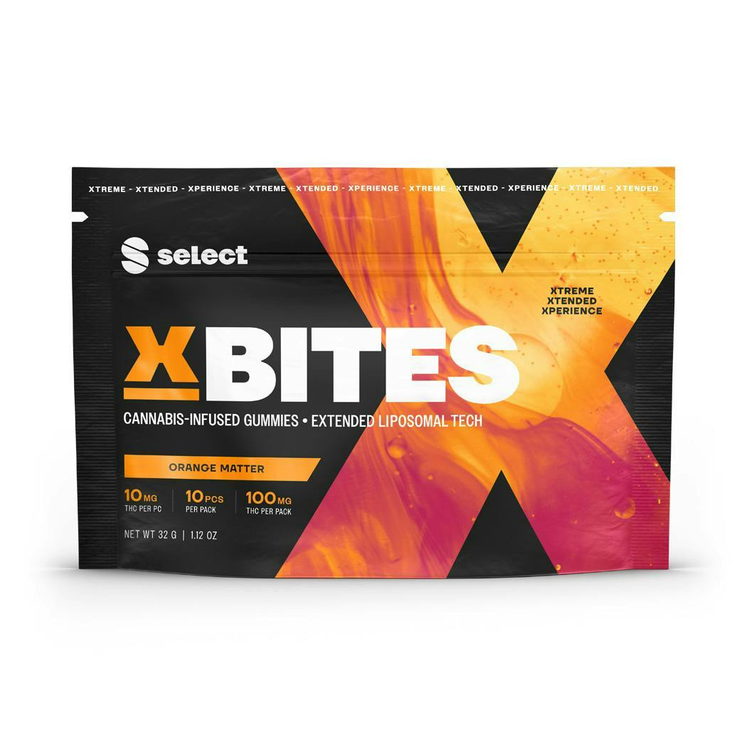 X Bites Orange Matter 10pk Gummies 100mg