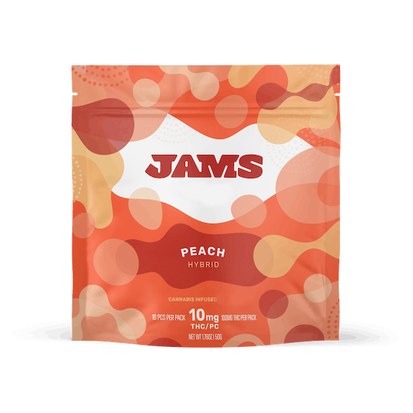 JAMS Peach Classic Chews [10mg] 10pk | 100mg