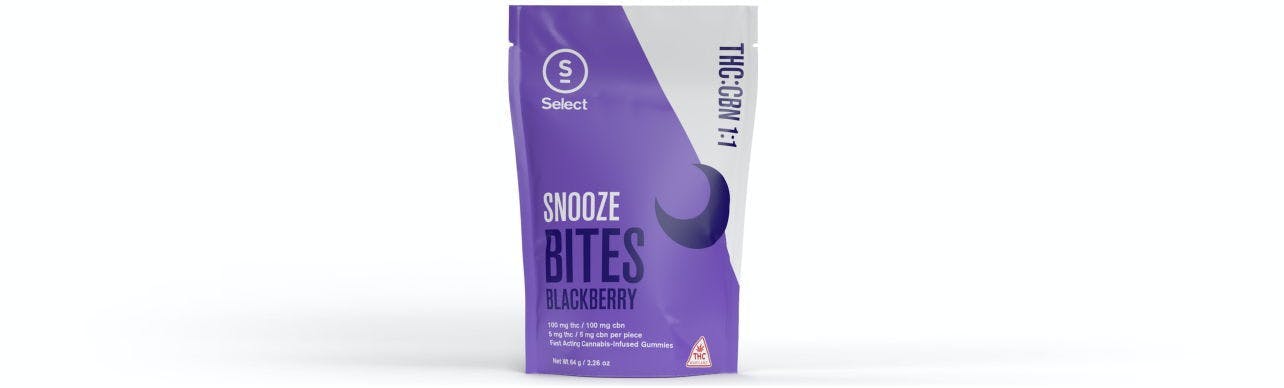 Blackberry 1:1 CBN Snooze Bites 20-Pack | 200mg