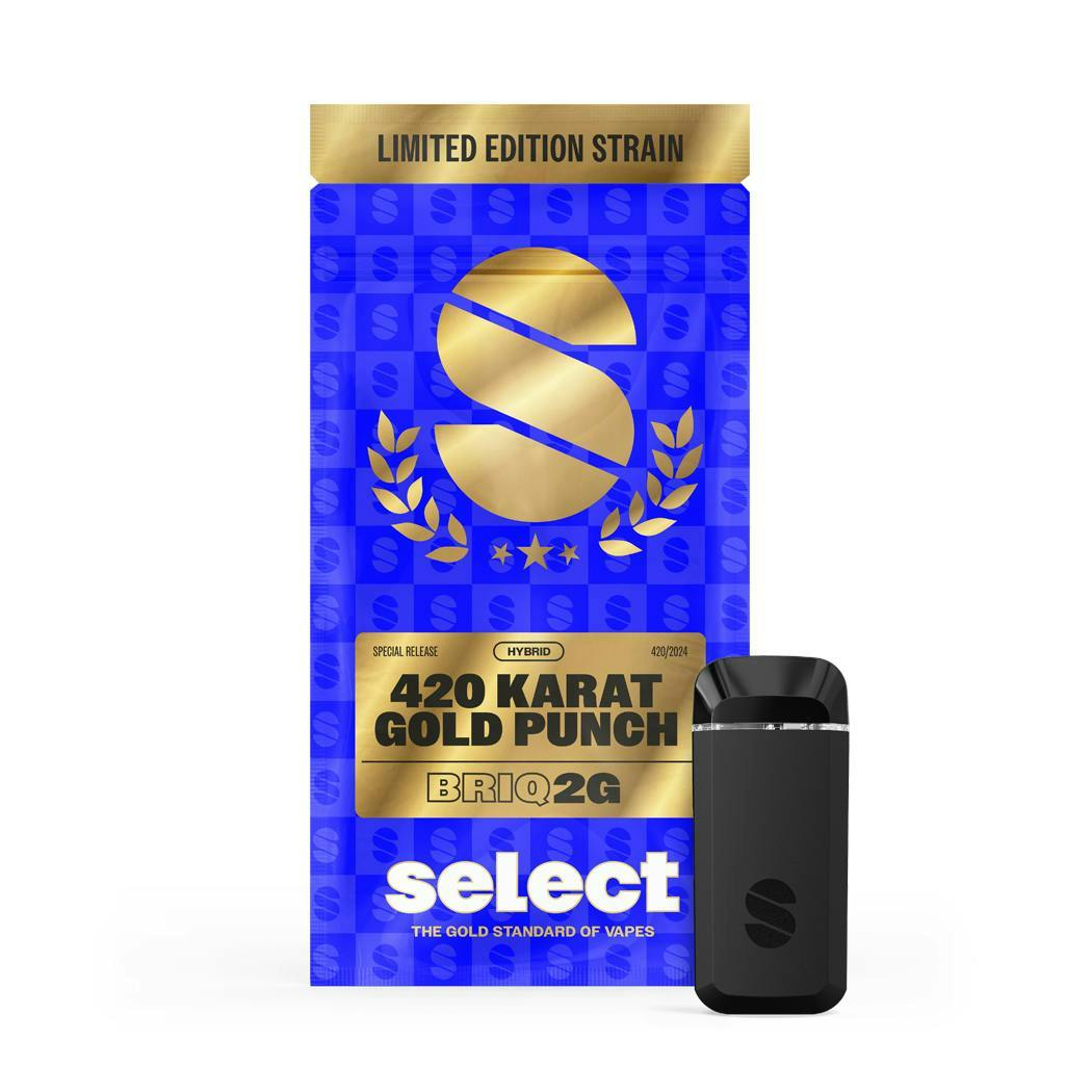 Select Essentials BRIQ Disposable - Hybrid: 420 Gold Punch