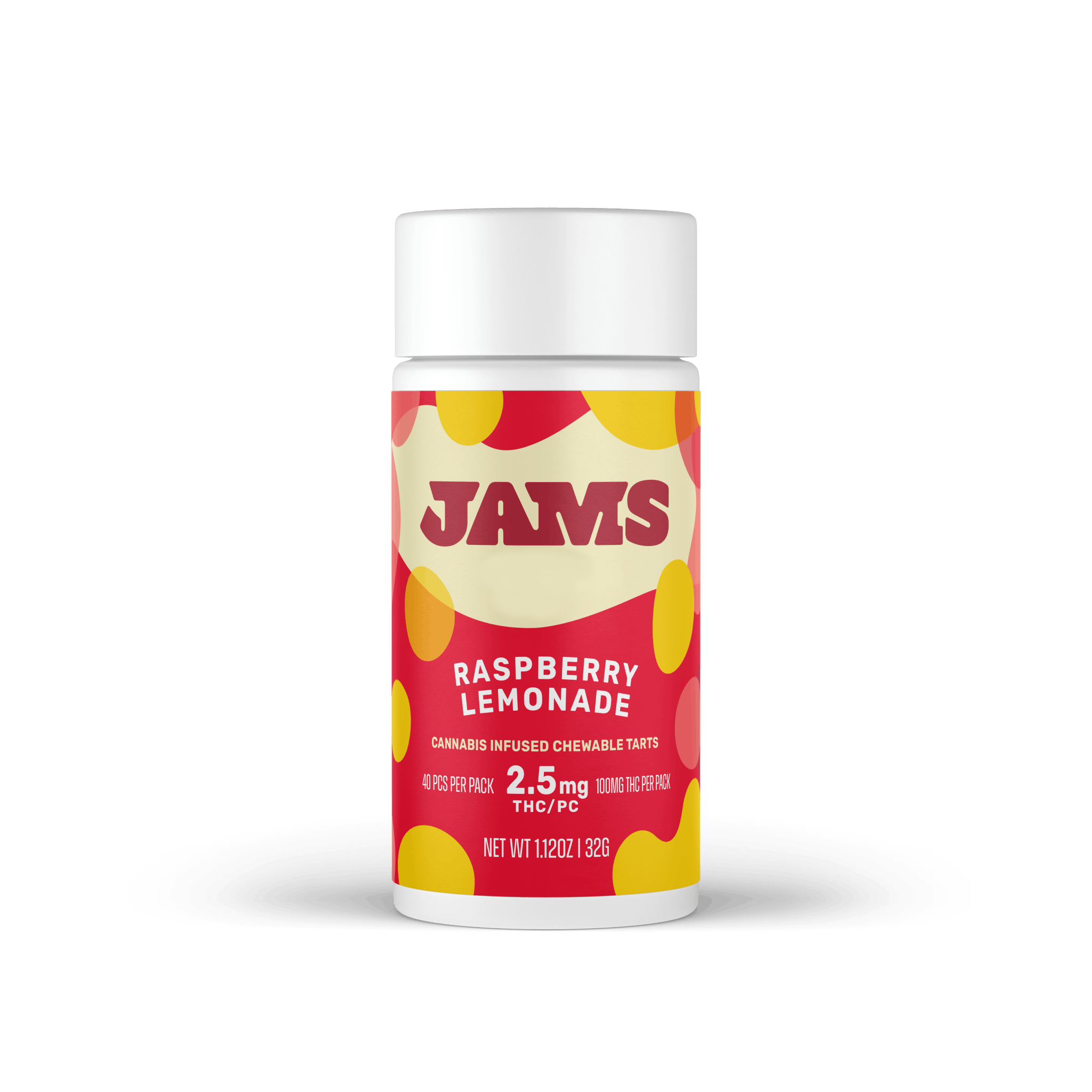 JAMS | Raspberry Lemonade THC Lozenges 40-pack | 100mg