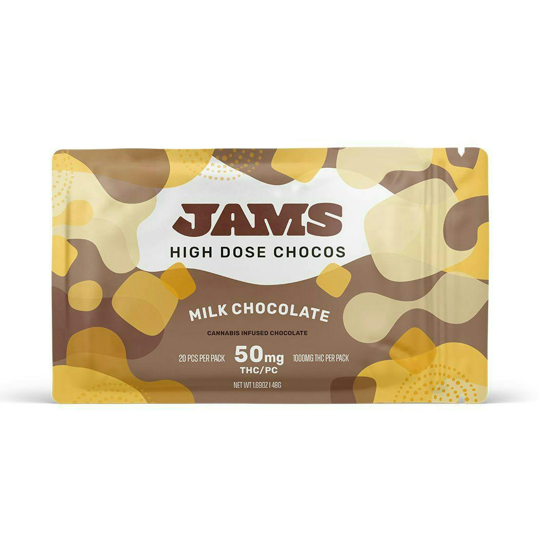 JAMS Milk Chocolate High Dose Chocolate 20pk