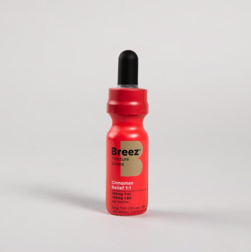 Cinnamon Relief 1:1 Tincture Drops (100mg THC/100mg CBD)