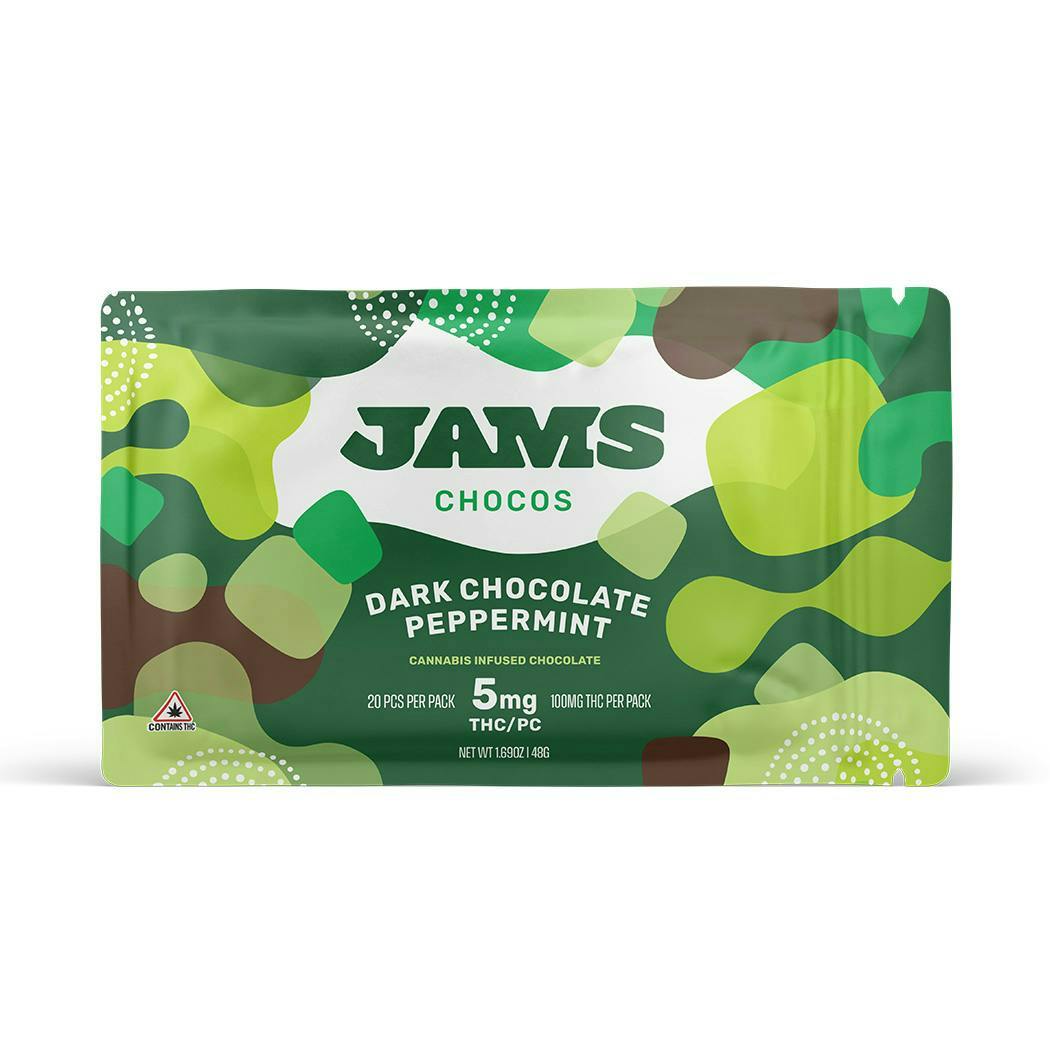 JAMS Peppermint Dark Chocolate | 100mg