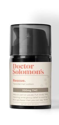 Dr. Solomon's Rescue THC Rich Lotion 200mg
