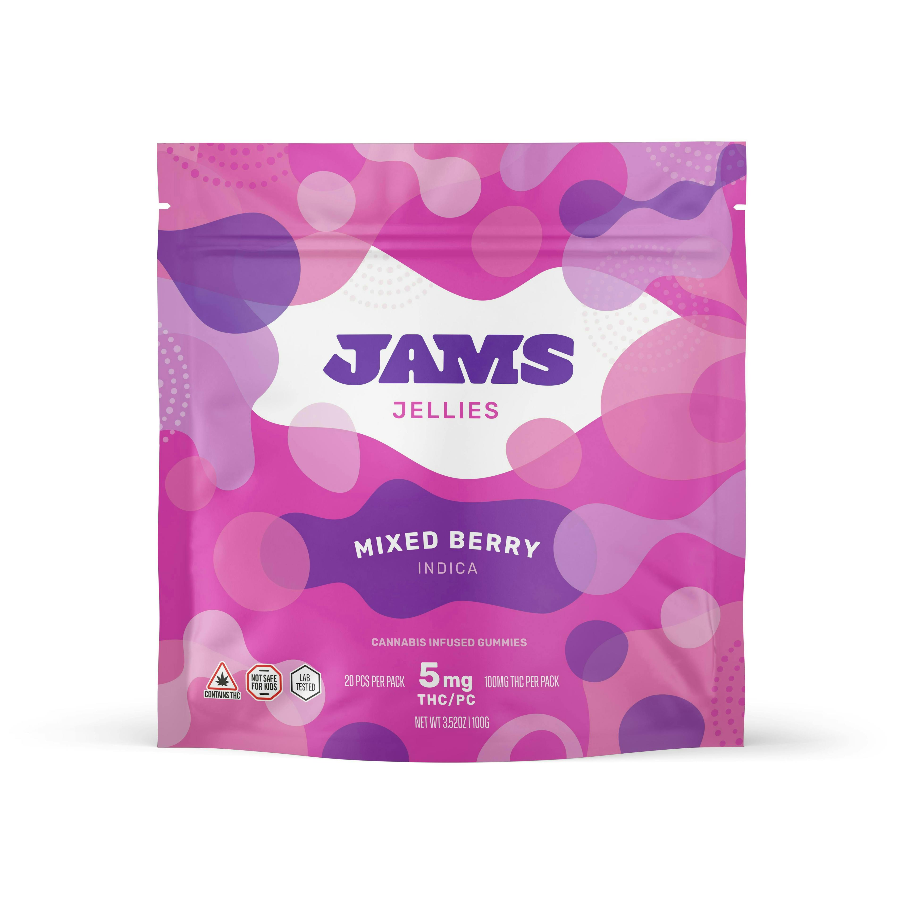 Jams Mixed Berry Classic Gummies 100mg