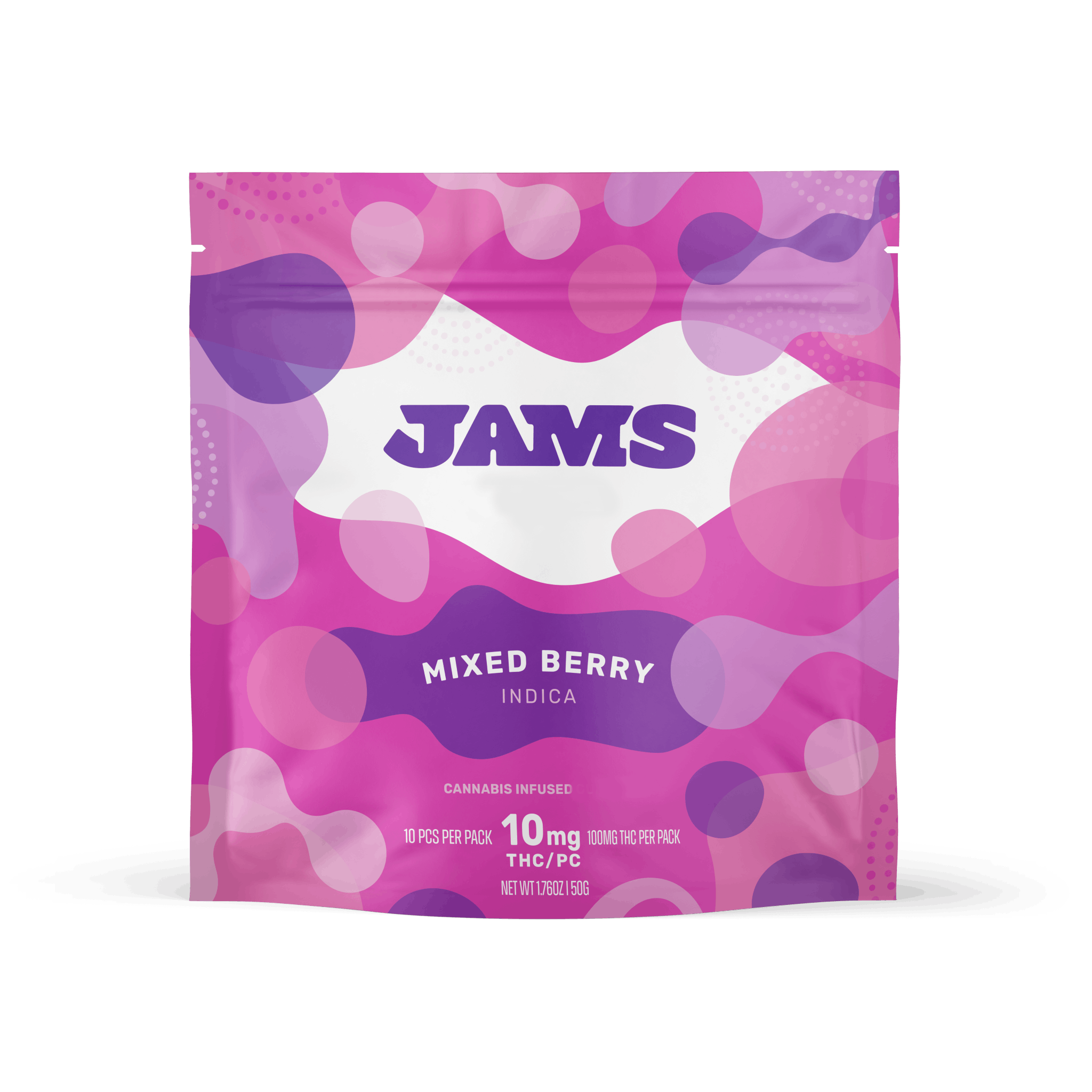 JAMS | Mixed Berry THC Classic Chews 10-Pack | 100mg
