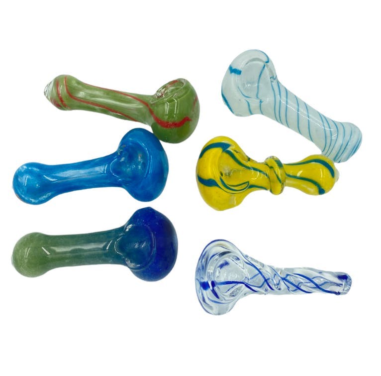 2.5" Assorted Bulk Glass Hand Pipes