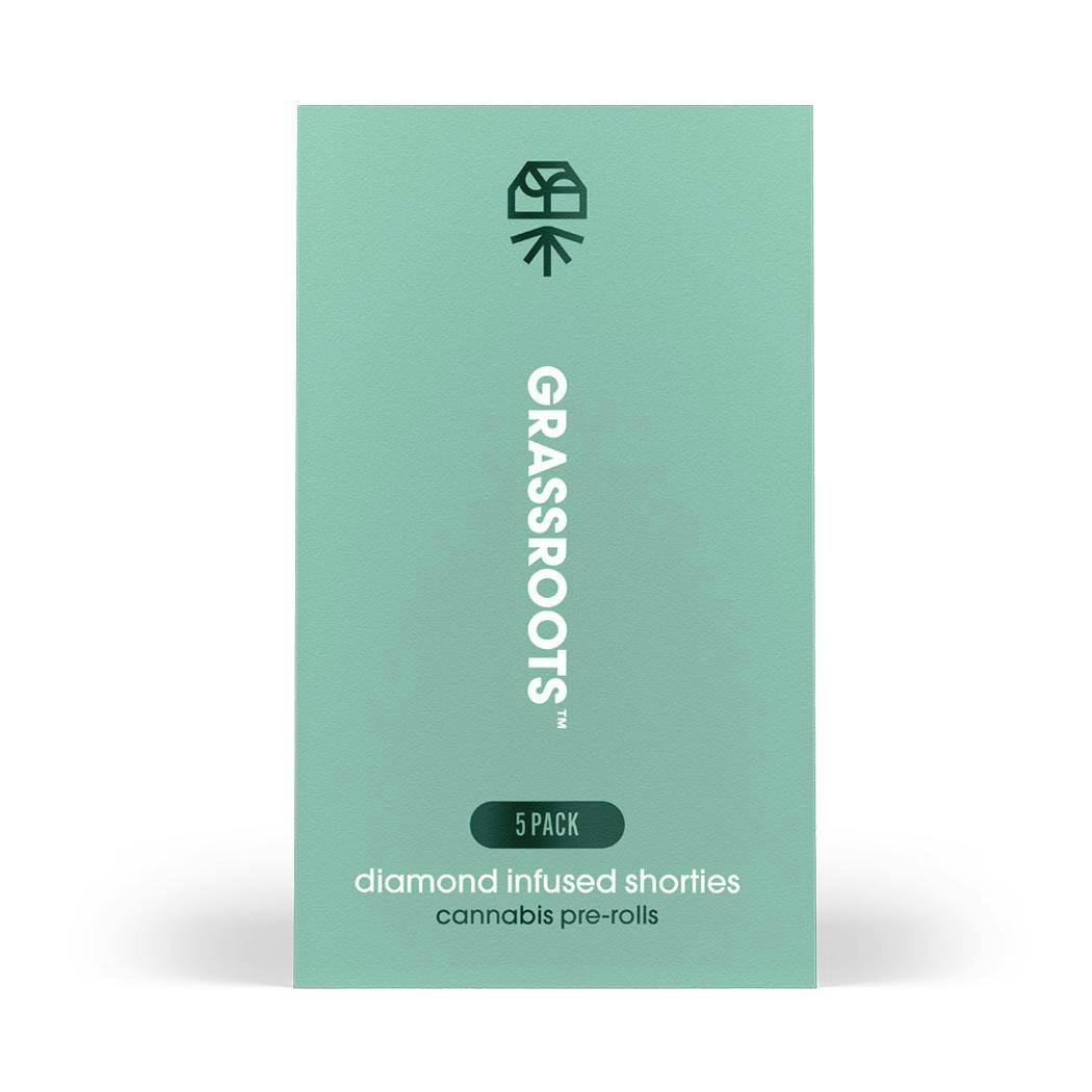 Grassroots GMO Kush Mints Infused 5 Pack Pre-Rolls