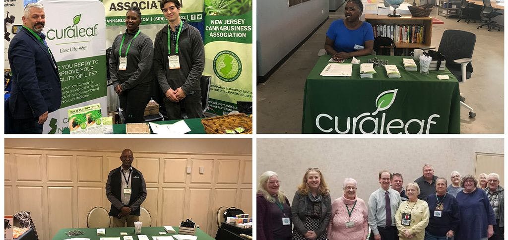 Curaleaf team with booths set up at various NORML events