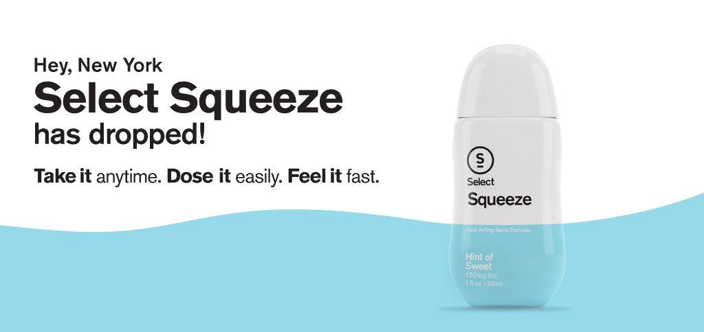 Select Squeeze now in available in New York header image.